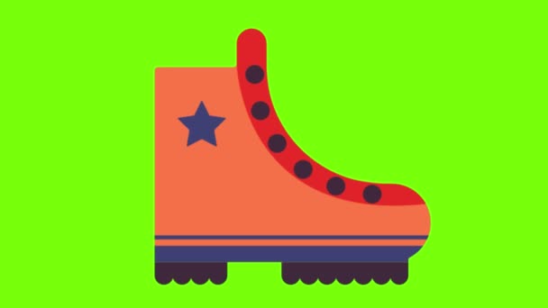 Animação Tela Verde Sapato Para Vfx — Vídeo de Stock