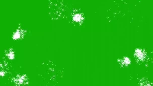 雪の結晶を背景にしたクリスマスツリー — ストック動画