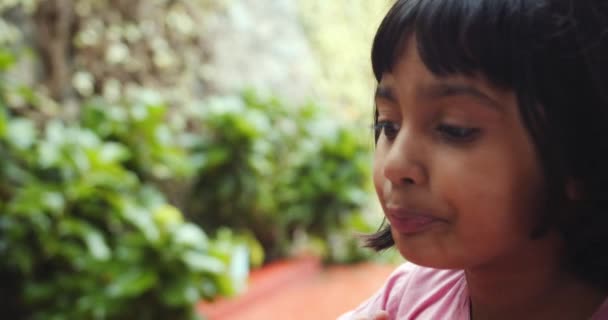Tutup Gadis India Yang Bahagia — Stok Video