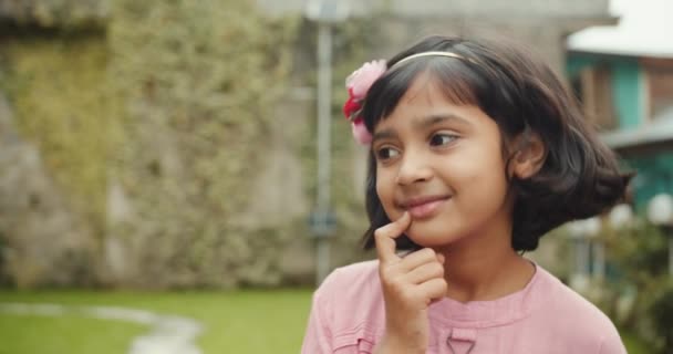 Közelről Indiai Lány — Stock videók