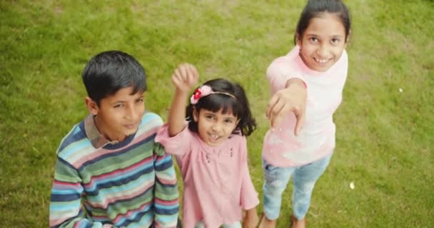 Group Happy Indian Children — 비디오