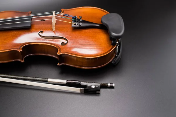 Como Italy Nov 2021 Top View Elegant Acoustic Violin Bow — 图库照片