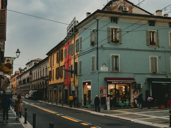 Parma Italy Οκτ 2021 Στενά Δρομάκια Της Πάρμας Μια Φθινοπωρινή — Φωτογραφία Αρχείου