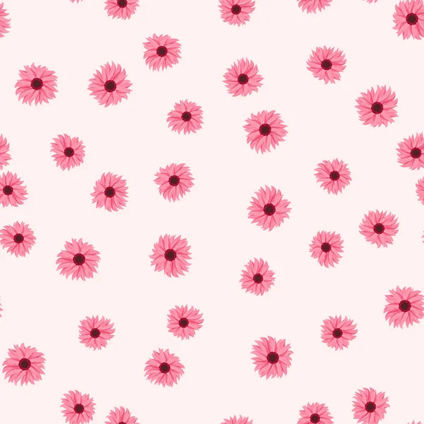 Seamless Floral Patterned Background Pink Flowers — Stock Photo, Image