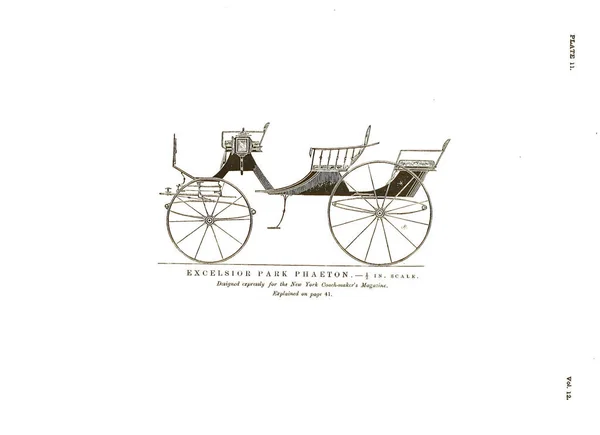 Scan 19Th Century Vintage Carriages — Foto de Stock