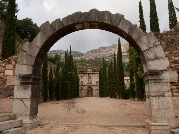 View Carthusian Monastery Founded 1194 Cartoixa Escaladei Spain — Photo
