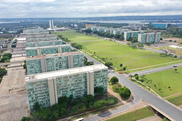 Brasilia Brazil Ocak 2019 Brezilya Brezilya Ulusal Kongre Binası Manzaralı — Stok fotoğraf