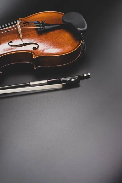 Como Italia Nov 2021 Vista Dall Alto Elegante Violino Acustico — Foto Stock
