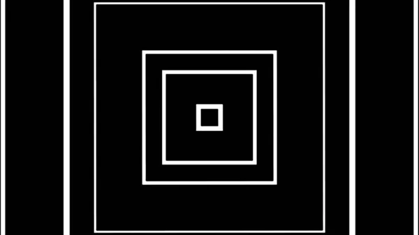 黒の背景に異なる形状の正方形の形状 — ストック写真