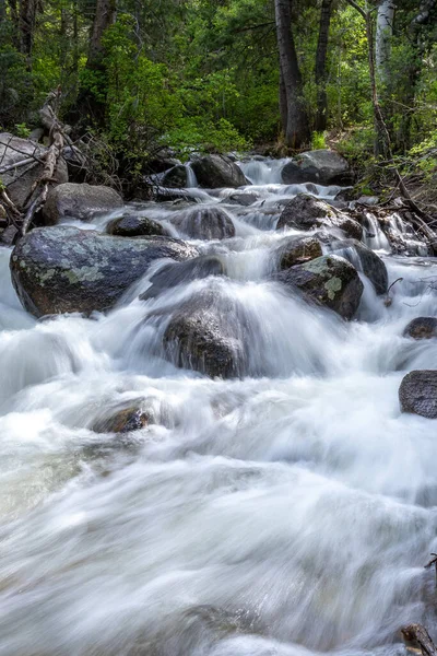 Part Waterfall Streaming Bells Canyon Utah — Stock fotografie