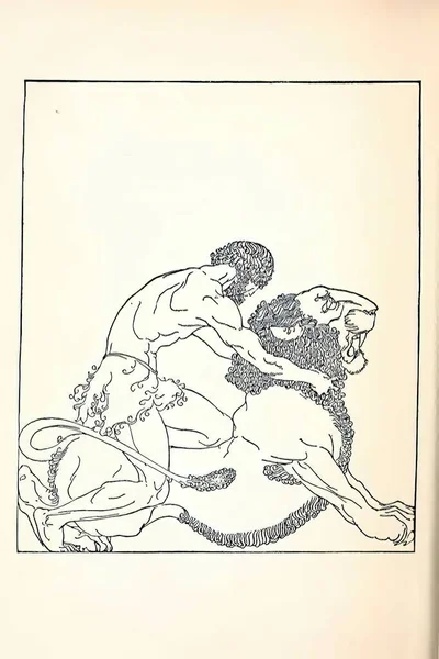 Una Exploración Vertical Mitología Griega Del Siglo Xix Partir Búsqueda — Foto de Stock
