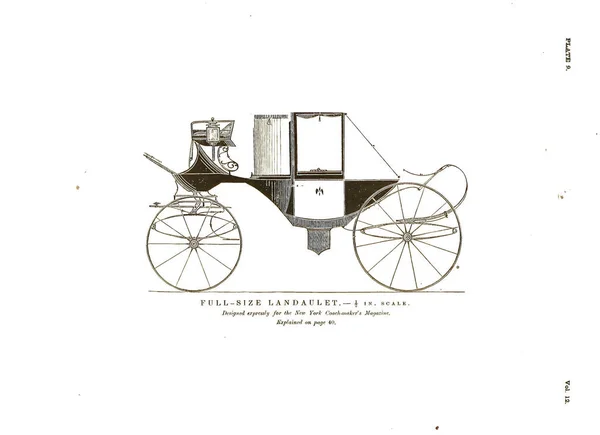 Scan 19Th Century Vintage Carriages — Foto Stock