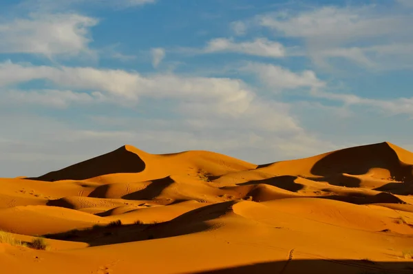 Piękny Widok Wydm Saharze Morrocco — Zdjęcie stockowe