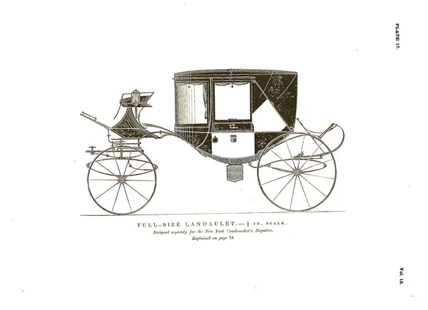 Scan 19Th Century Vintage Carriages — Stockfoto