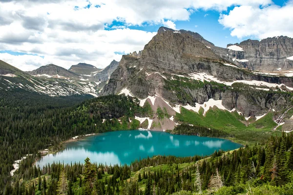 Een Prachtig Uitzicht Glacier National Park Crystal Verenigde Staten — Stockfoto