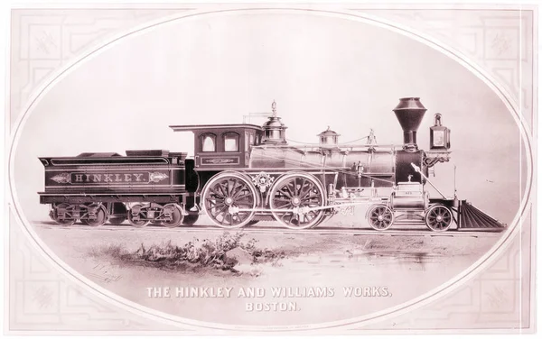 Uma Varredura Uma Ferrovia Vintage Século Xix — Fotografia de Stock