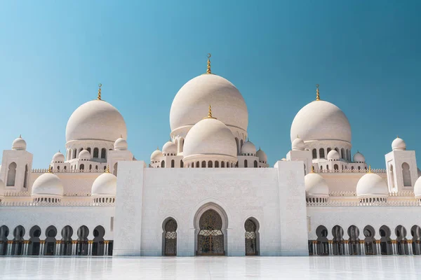 Partícula Maior Mesquita Emirates Mesquita Abu Dhabi — Fotografia de Stock