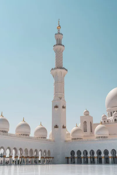 Partícula Maior Mesquita Emirates Mesquita Abu Dhabi — Fotografia de Stock