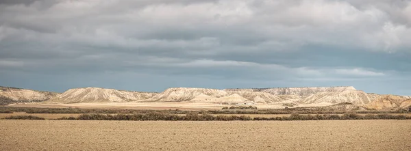 Panoramic Shot Sheepfold Bardenas Reales Badlands Navarre Spain — Stock Fotó