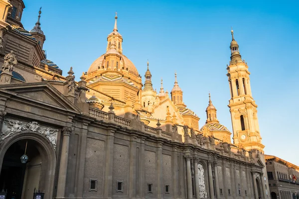 Spanya Nın Zaragoza Kentindeki Meryem Ana Nın Katedral Bazilikası Nın — Stok fotoğraf