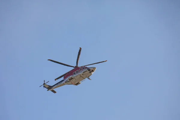 Egmond Aan Zee Países Baixos Jul 2019 Helicóptero Agusta Westland — Fotografia de Stock