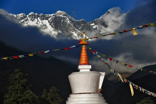 Vacker Utsikt Över Mount Everest Och Lhotse Nepal — Stockfoto