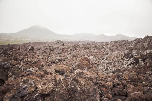 Краєвид Пустельної Посушливої Скелястої Вершини Пагорба — стокове фото