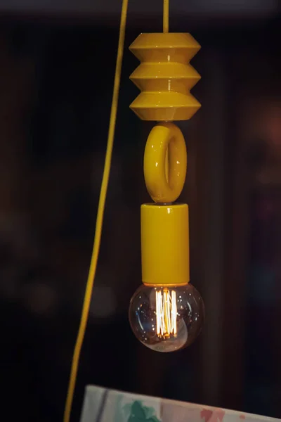 Vertical Shot Modern Lamp Single Lamp Bulb — 스톡 사진