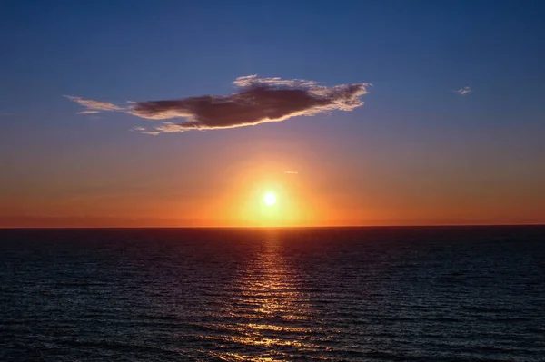 Mesmerizing Sunset View Coast Corfu Greece — Photo