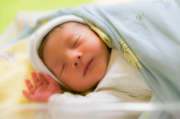 Closeup Cute Sleeping Baby Boy —  Fotos de Stock