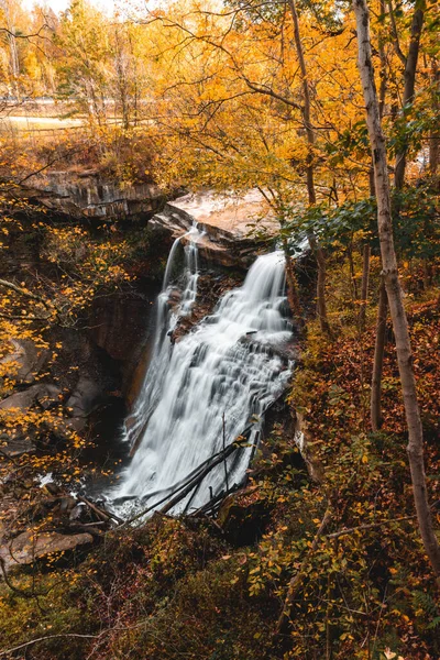 Beautiful Waterfall Forest Fall Colors —  Fotos de Stock