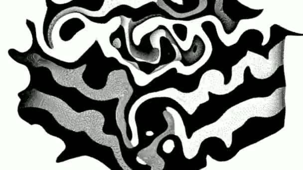 Fondo Abstracto Textura Monocromática Texturizado Blanco Negro — Vídeos de Stock