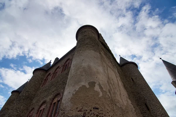 Une Perspective Prise Bas Château Vianden Luxembourg — Photo