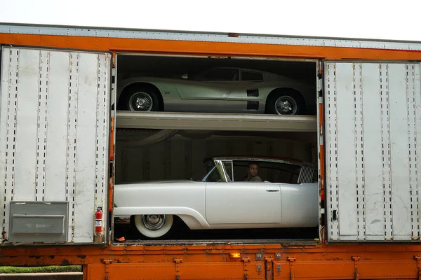 Kansas City United States Oct 2021 Vintage Cars Loding Transport — 스톡 사진