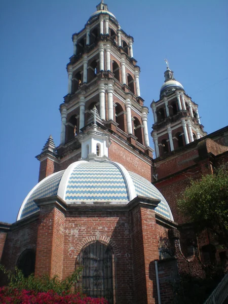 Plano Vertical Hermoso Edificio Una Iglesia Uruapan Michoacán —  Fotos de Stock