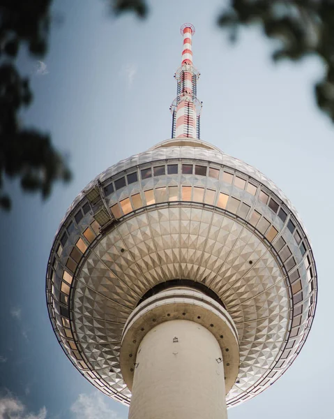 Kula Wieży Telewizyjnej Alexanderplatz Alex Berlinie Niemcy — Zdjęcie stockowe