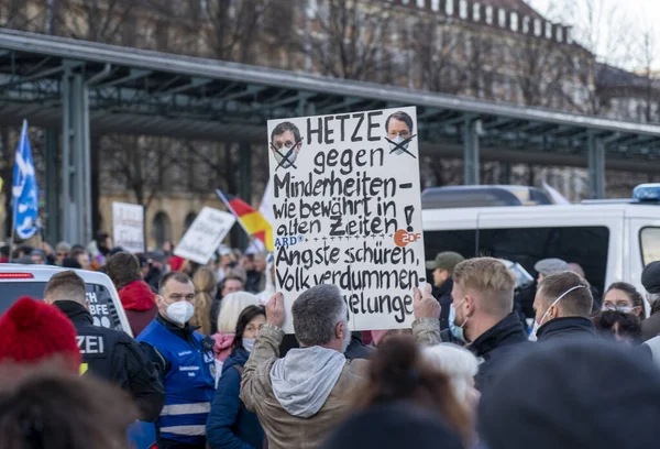 Leipzig Alemania 2021 Leipzig Alemania 2021 Odio Contra Las Minorías — Foto de Stock