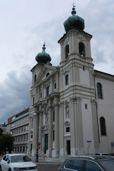 Gorizia Italië Mei 2021 Piazza Della Vittoria Chiesa Sant Ignazio — Stockfoto