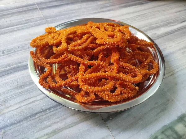 Fresh Tomato Murukku Bowl — Stockfoto