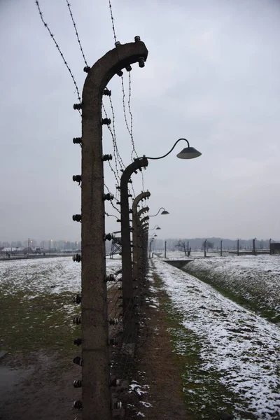 Complejo Campos Concentración Auschwitz Polonia —  Fotos de Stock