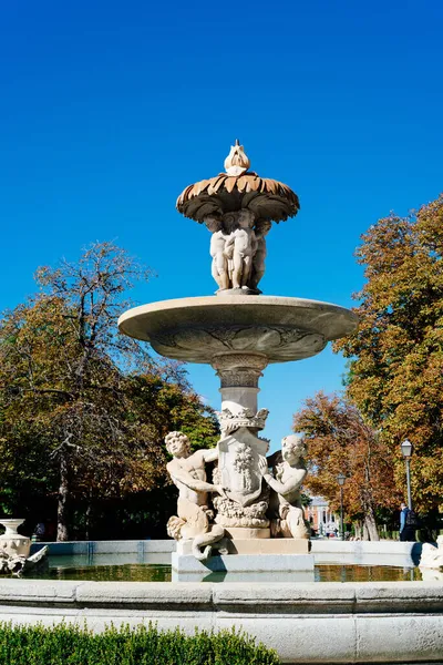 Fuente Alcachofa Artichoque Fountain Buen Retiro Park Madrid — Stock Photo, Image