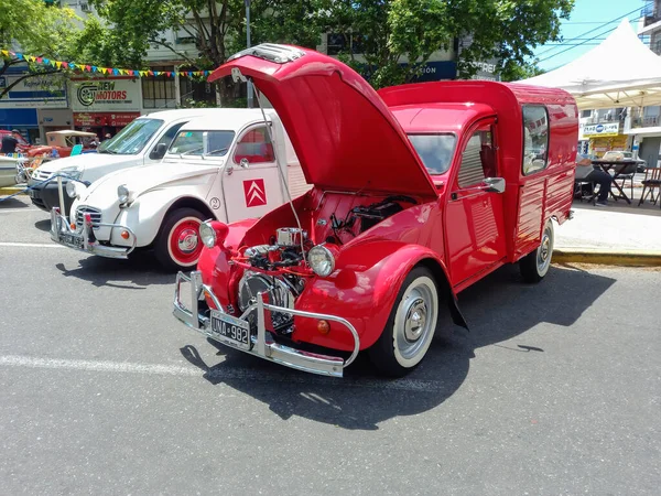 Buenos Aires Argentina Lis 2021 Stary Samochód Dostawczy Citroen 2Cv — Zdjęcie stockowe