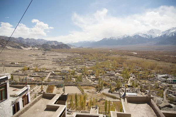 Panoramiczny Krajobraz Ladakh Północno Indyjskim Himalajach — Zdjęcie stockowe