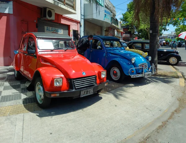 Buenos Aires Argentina Nov 2021 Old Red Popular Citroen Ies — Stock Photo, Image