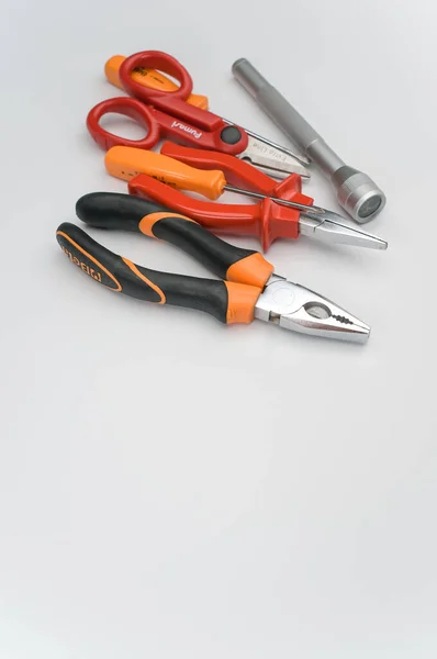 Como Italy Nov 2021 Tools Utenboards White Background Copy Space — 图库照片