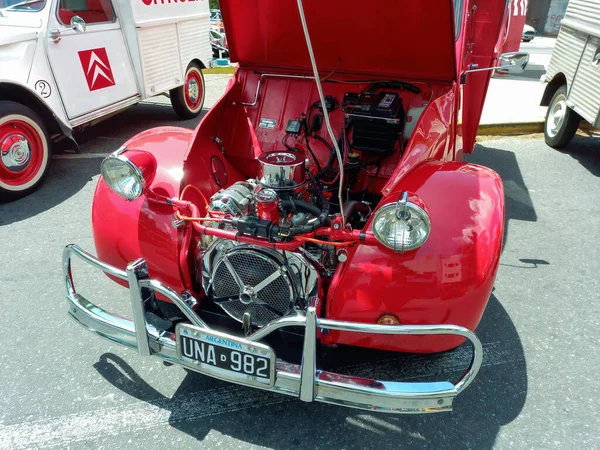 Buenos Aires Argentina Nov 2021 Old Red Citroen 2Cv 3Cv — 스톡 사진