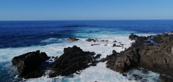 Kustlinjen Puerto Cruz Teneriffa — Stockfoto