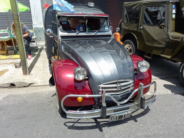 Buenos Aires Argentina Nov 2021 Vista Frontale Citroen 2Cv Grigio — Foto Stock