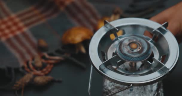 Крупним Планом Старовинна Ретро Камера — стокове відео