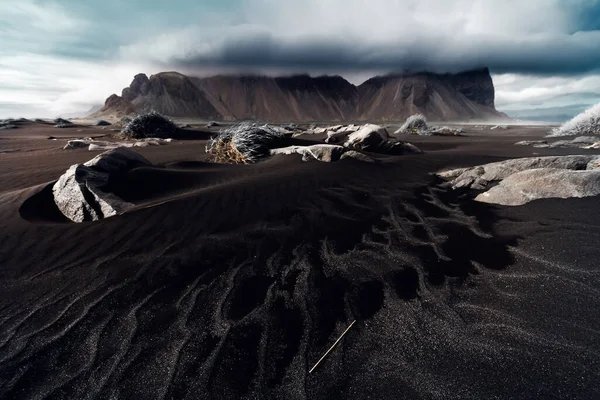 Een Prachtig Landschap Van Stokksnes Kaap Ijsland — Stockfoto